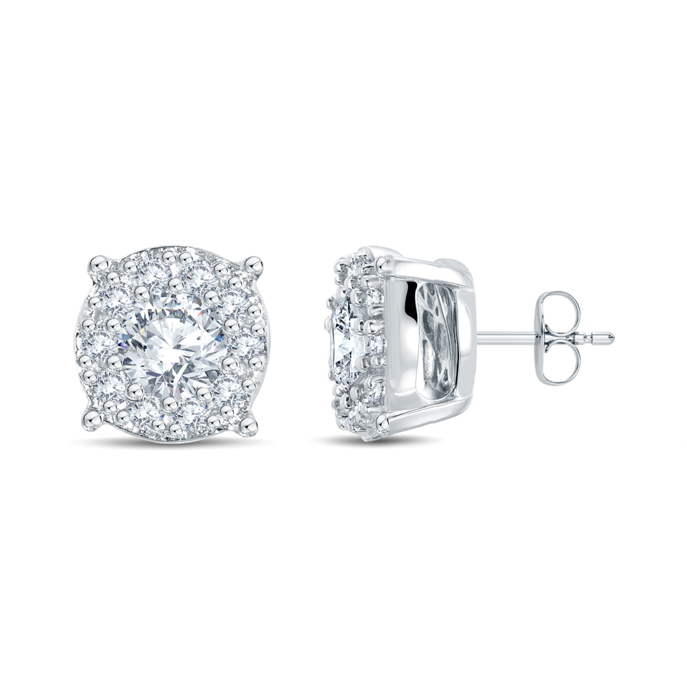 0.40 Ct Solitaire Composite Stud Earrings | Lab Diamonds | 18K Gold Vermeil