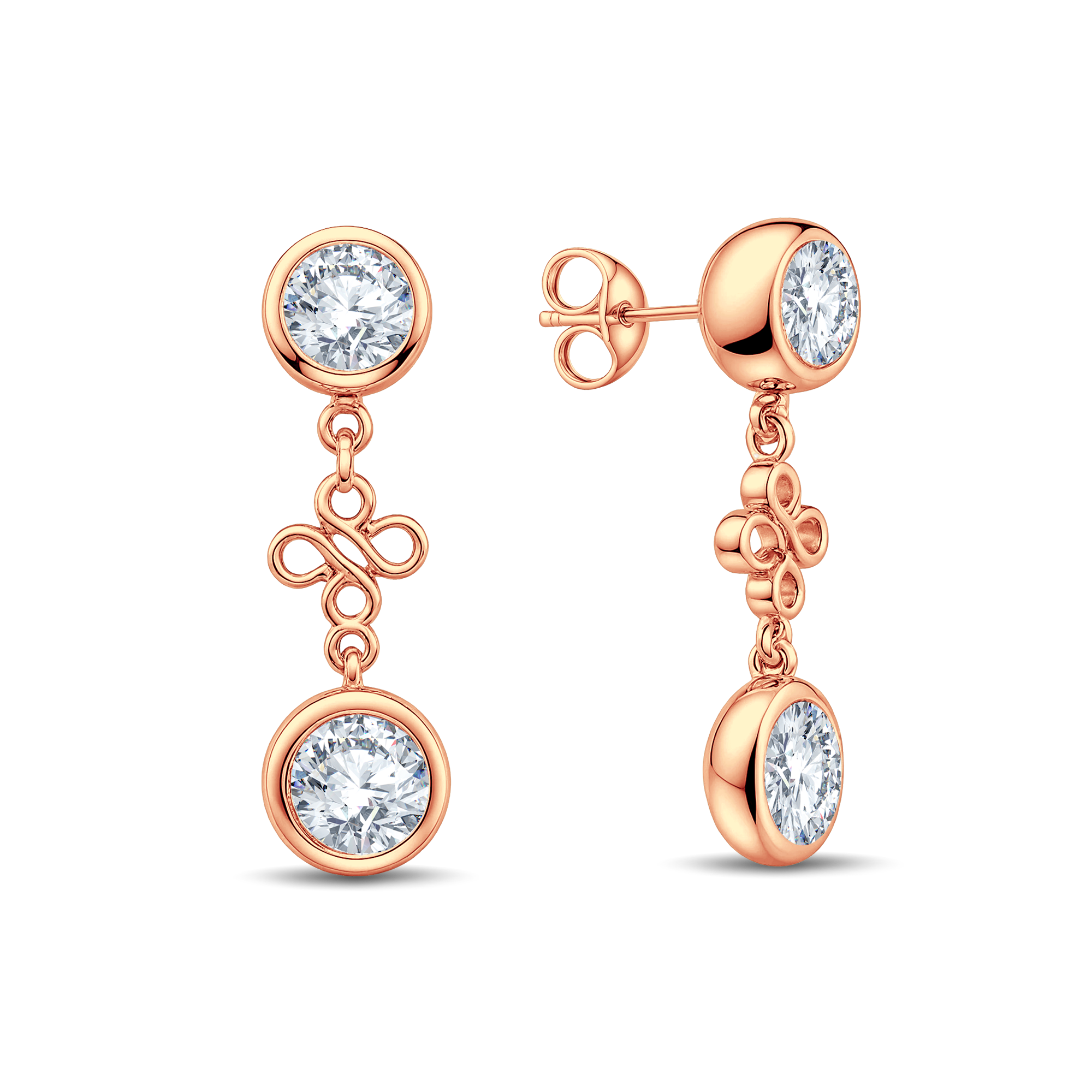 The Infinite Drop Earrings: 1.50 carats Lab Diamond Danglers