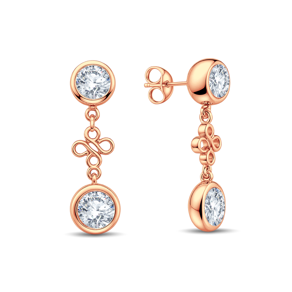 The Infinite Drop Earrings: 1.50 carats Lab Diamond Danglers.Grown Diva