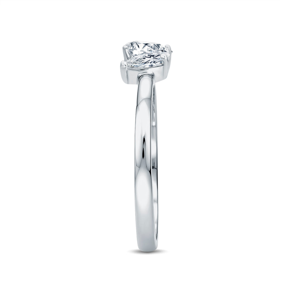Trinity Glow Pear Diamond Ring | GrownńDiva