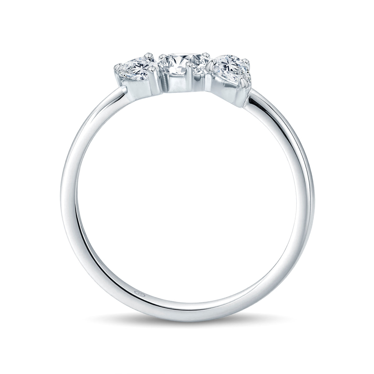 Trinity Glow Pear Diamond Ring | GrownnDiva