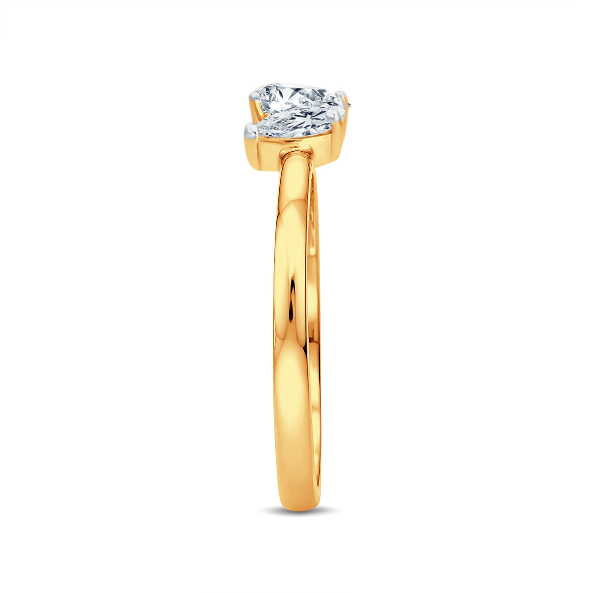 Trinity Glow Pear Diamond Ring | GrownnDiva