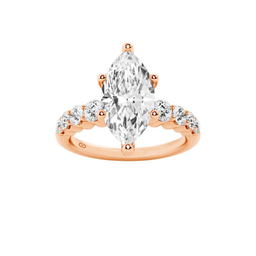 Celestial Grace Marquise Cut Solitaires - Ring 10kt Gold