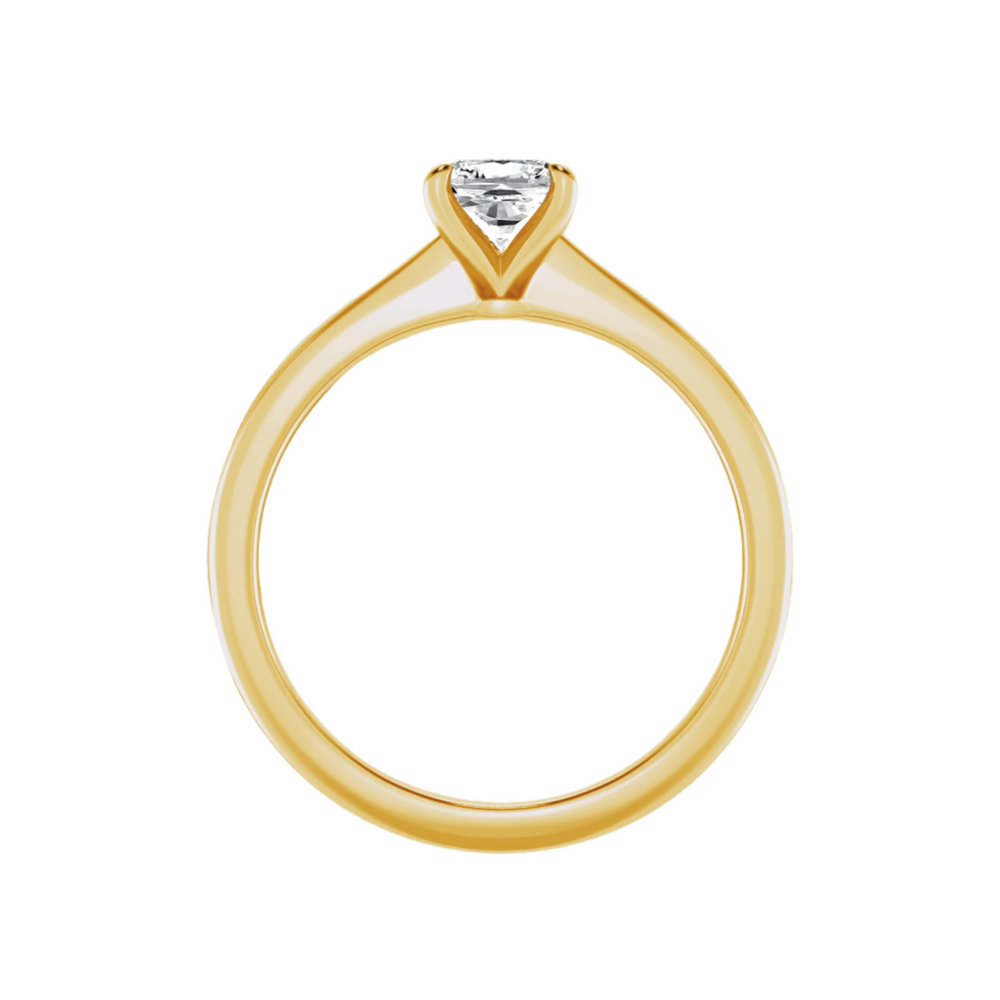 Classic Solitaires Ring - Cushion Shape in 10kt Gold - 2.00 cts