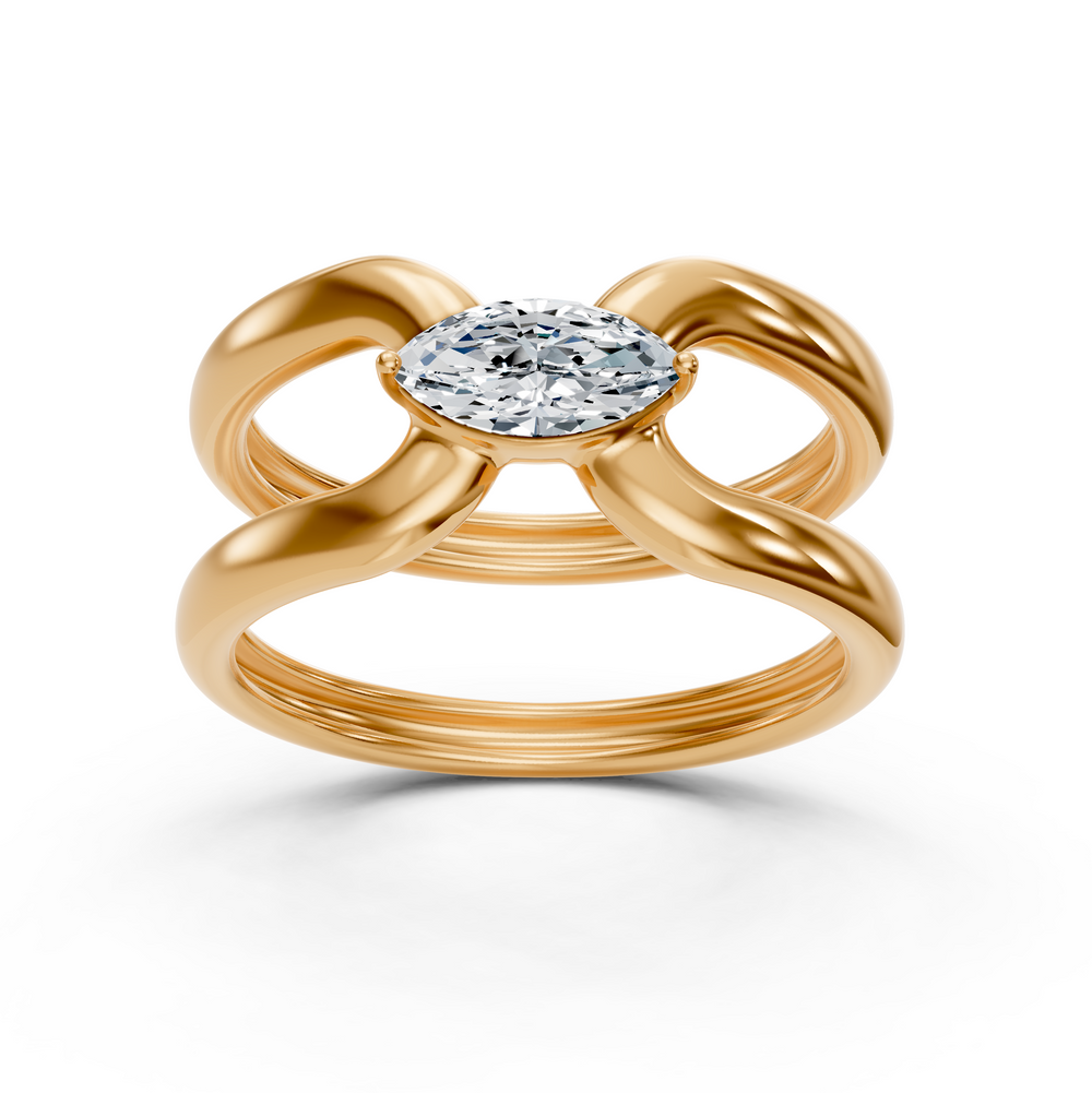 Modern Elegance: The Classic Solitaire Marquise Lab-Grown Diamond Fashion