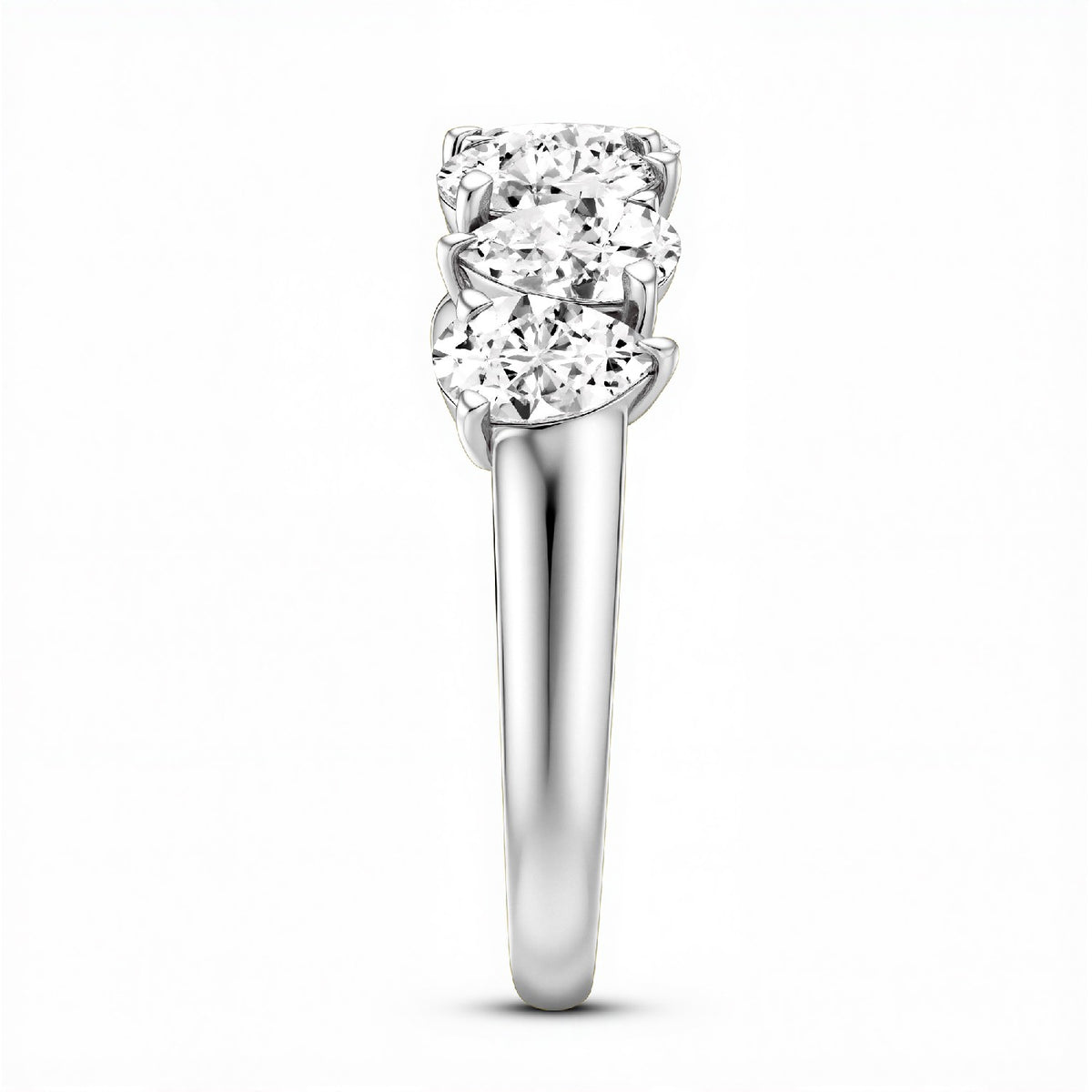 The Seven-Stone Pear shape band | 1.75 CTW Lab Diamond 18KT Gold Vermeil.GrownnDiva
