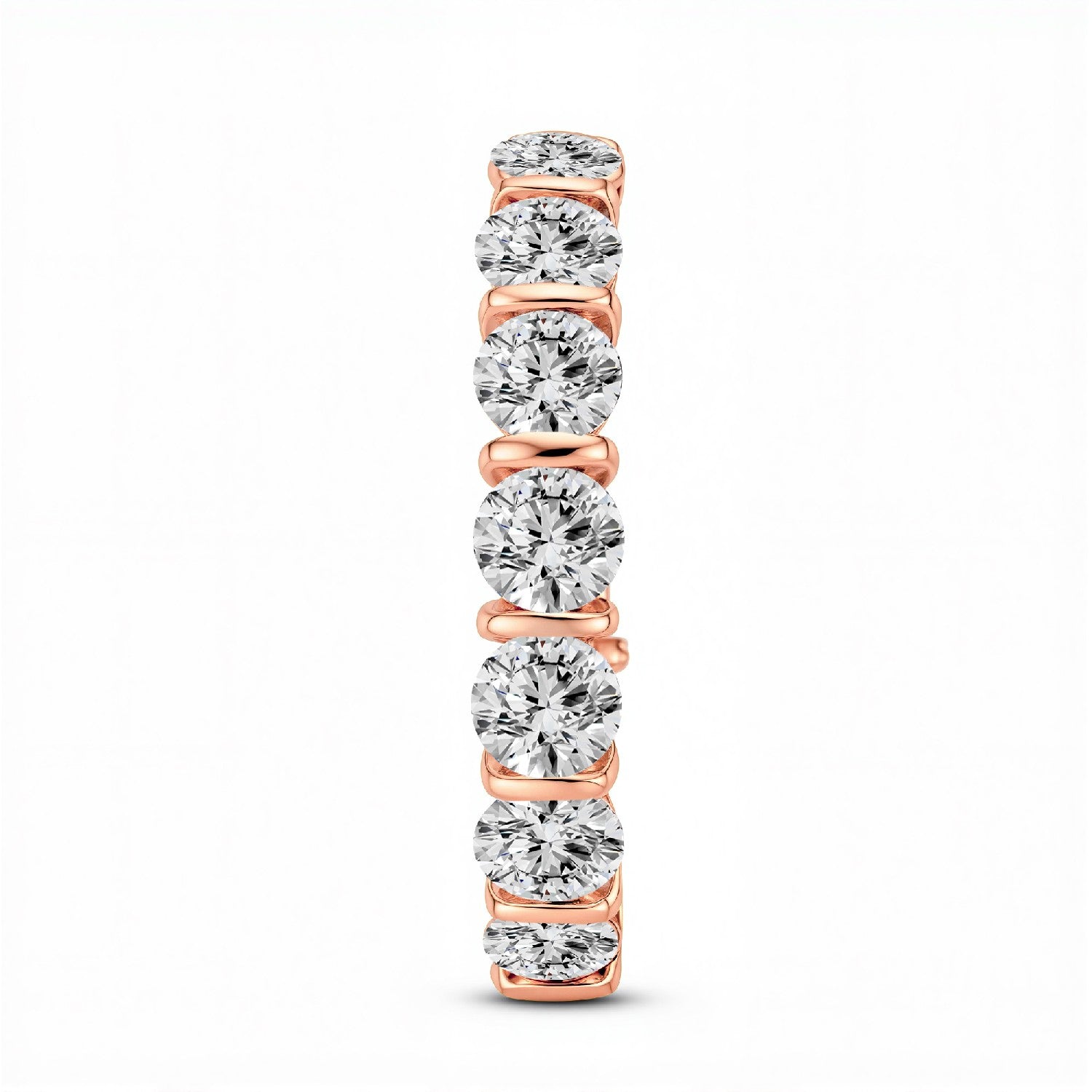 The Bar-Set Brilliant Eternity Band | 3.20 CTW Lab Diamond 18KT Gold Vermeil.GrownńDiva
