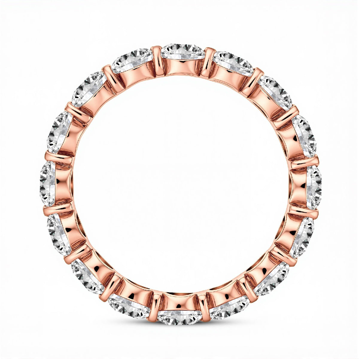 The Bar-Set Brilliant Eternity Band | 3.20 CTW Lab Diamond 18KT Gold Vermeil.GrownnDiva