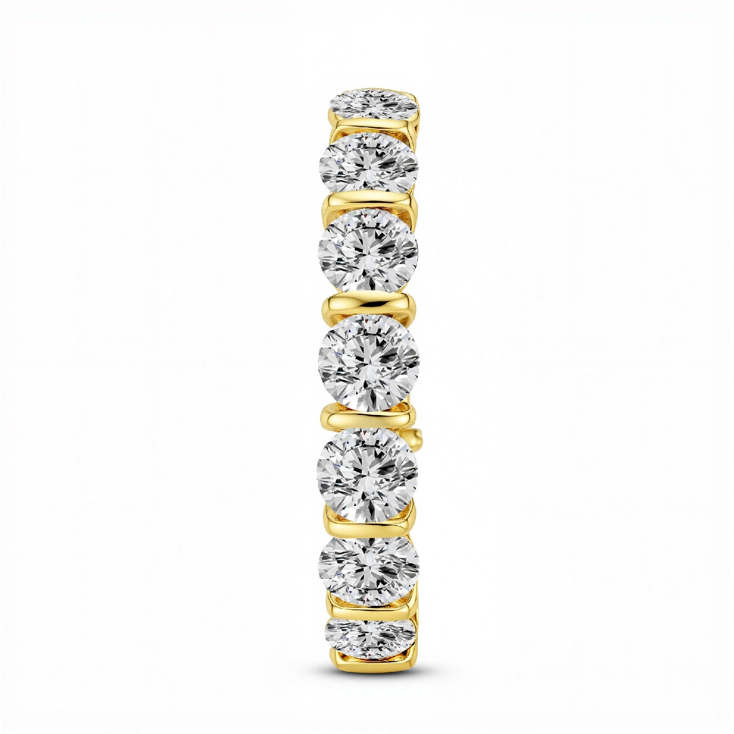 The Bar-Set Brilliant Eternity Band | 3.20 CTW Lab Diamond 18KT Gold Vermeil.GrownńDiva