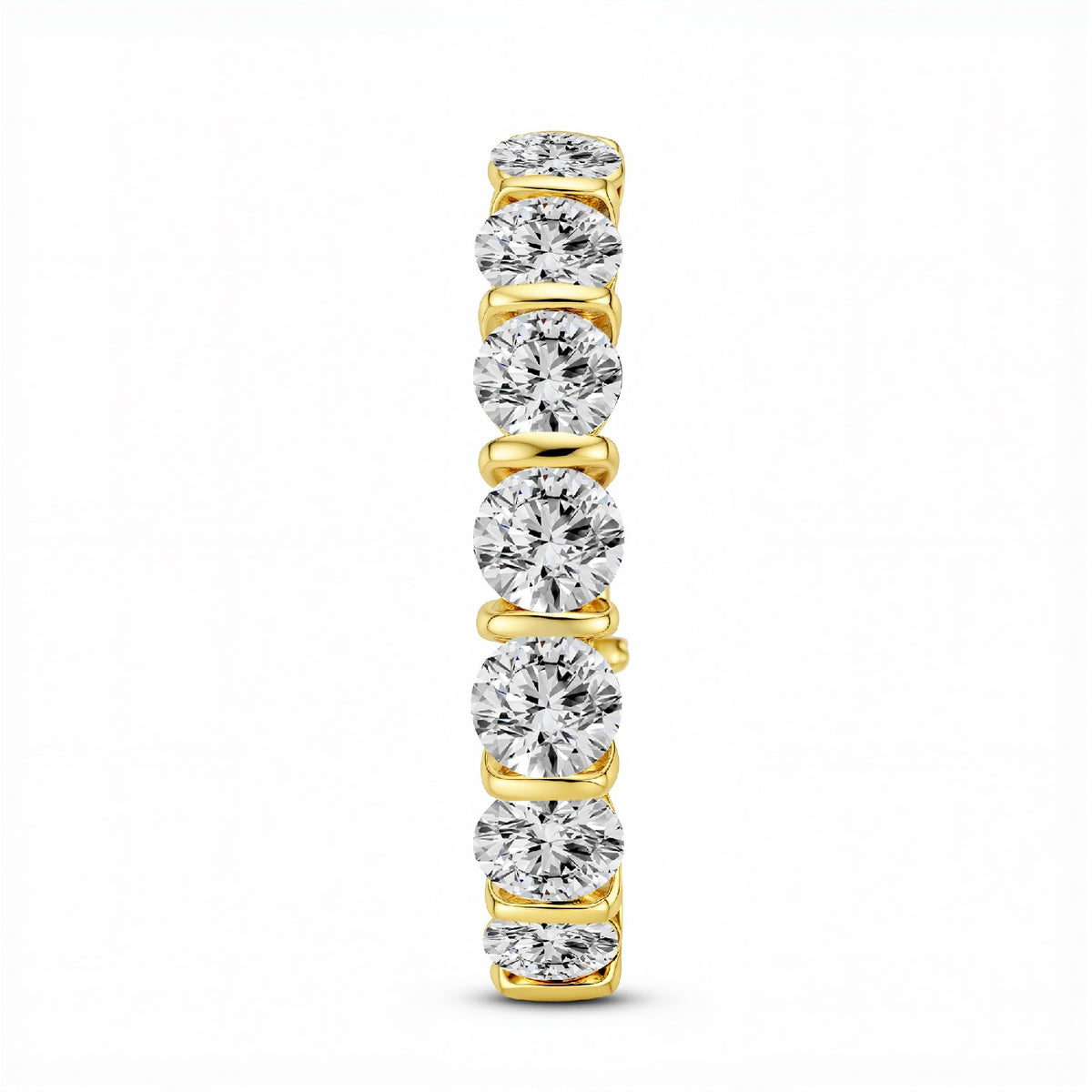 The Bar-Set Brilliant Eternity Band | 3.20 CTW Lab Diamond 18KT Gold Vermeil.GrownnDiva