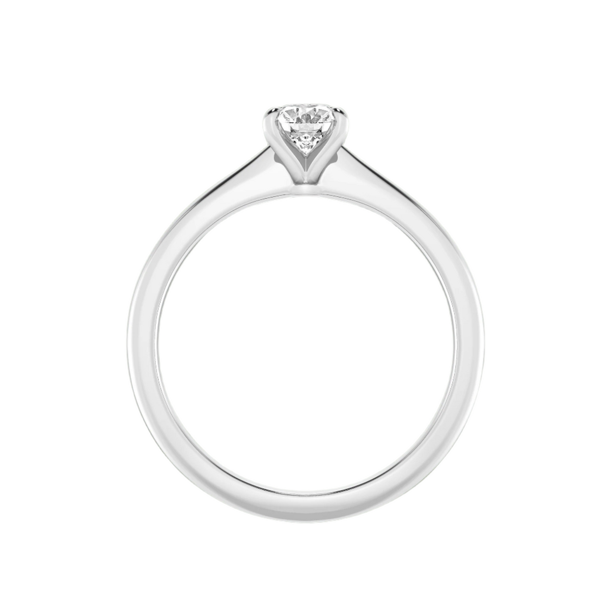 Classic Solitaires Ring - Oval Shape in 10kt Gold - 2.00 cts