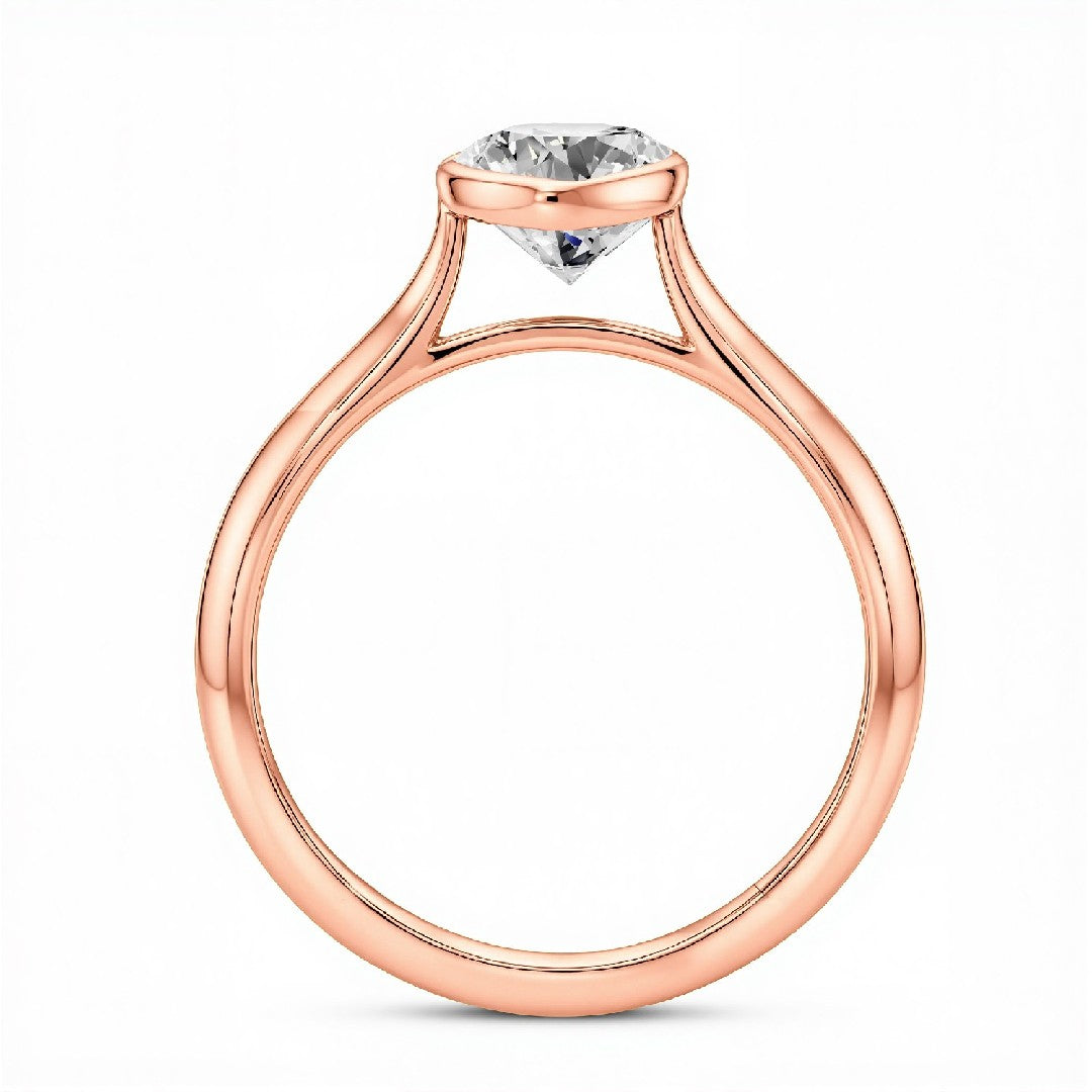 1.50 Carat Pear Cut Lab Diamond Solitaire Ring – 18kt Gold Vermeil on 925 Silver | GrownńDiva