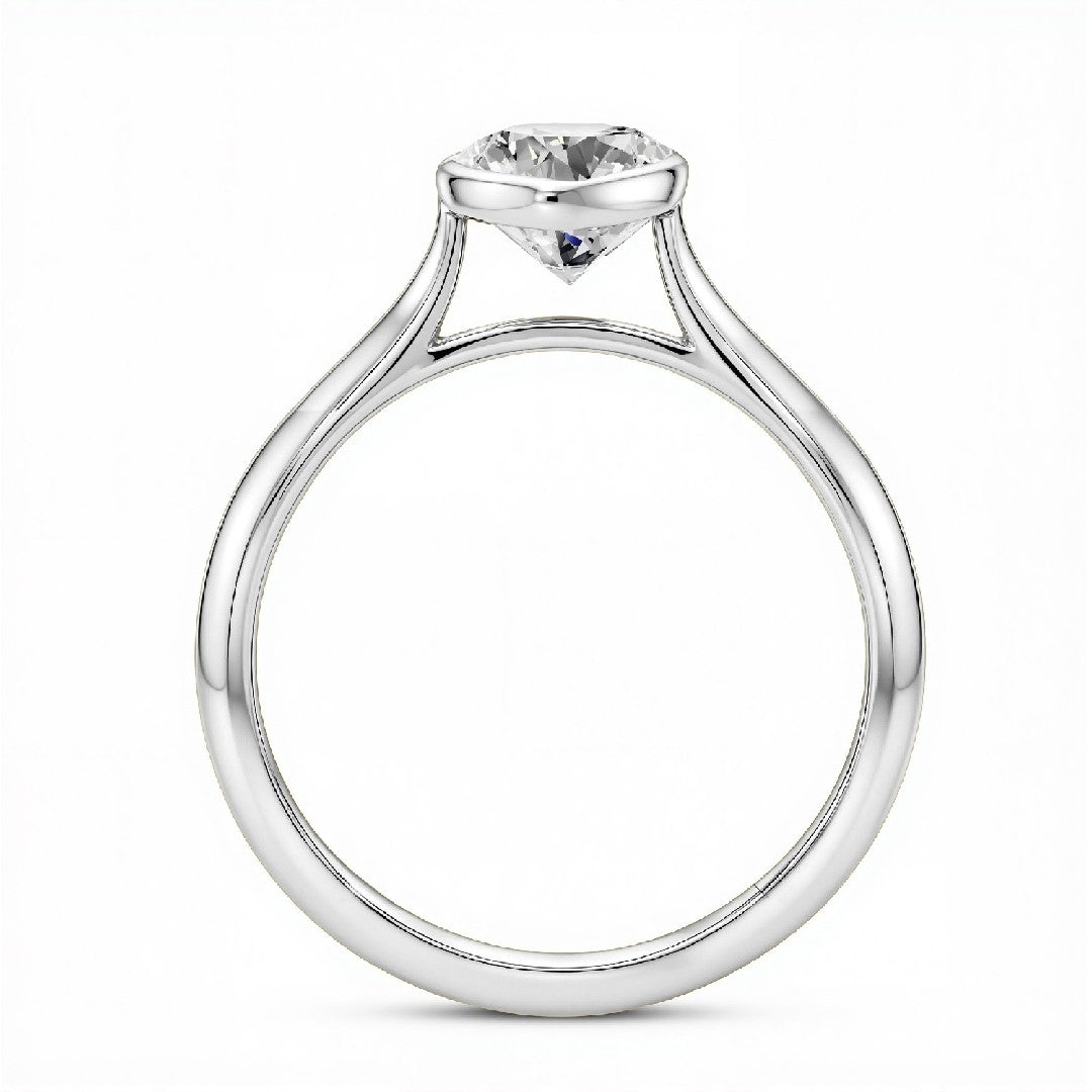 1.50 Carat Pear Cut Lab Diamond Solitaire Ring – 18kt Gold Vermeil on 925 Silver | GrownńDiva