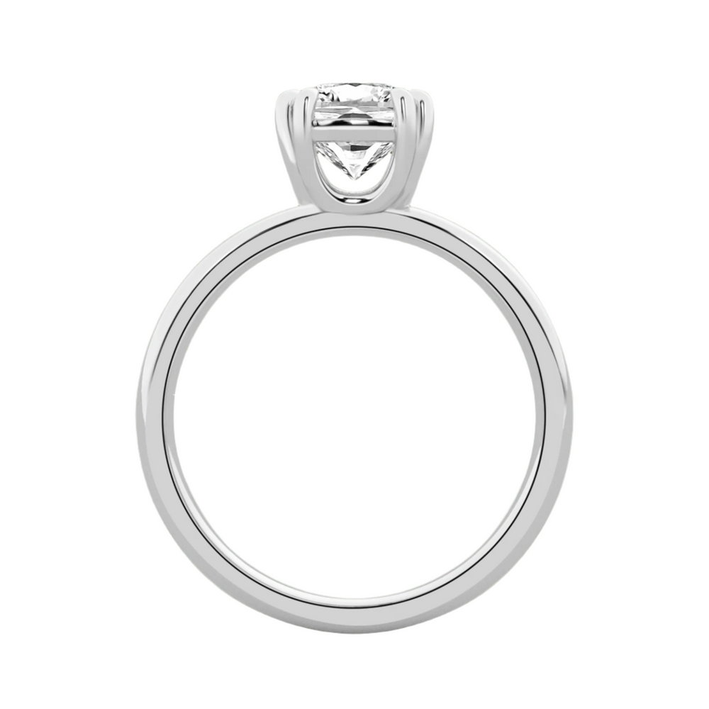 Serenity Split Shank Rings in 10kt Gold - Cushion Cut