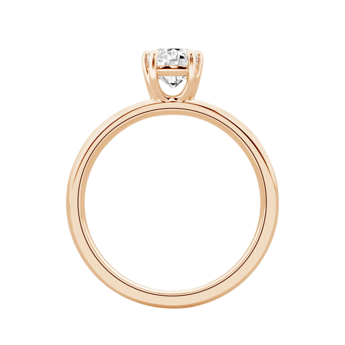 Serenity Split Shank Rings in 10kt Gold - Cushion Cut - 2.00 cts