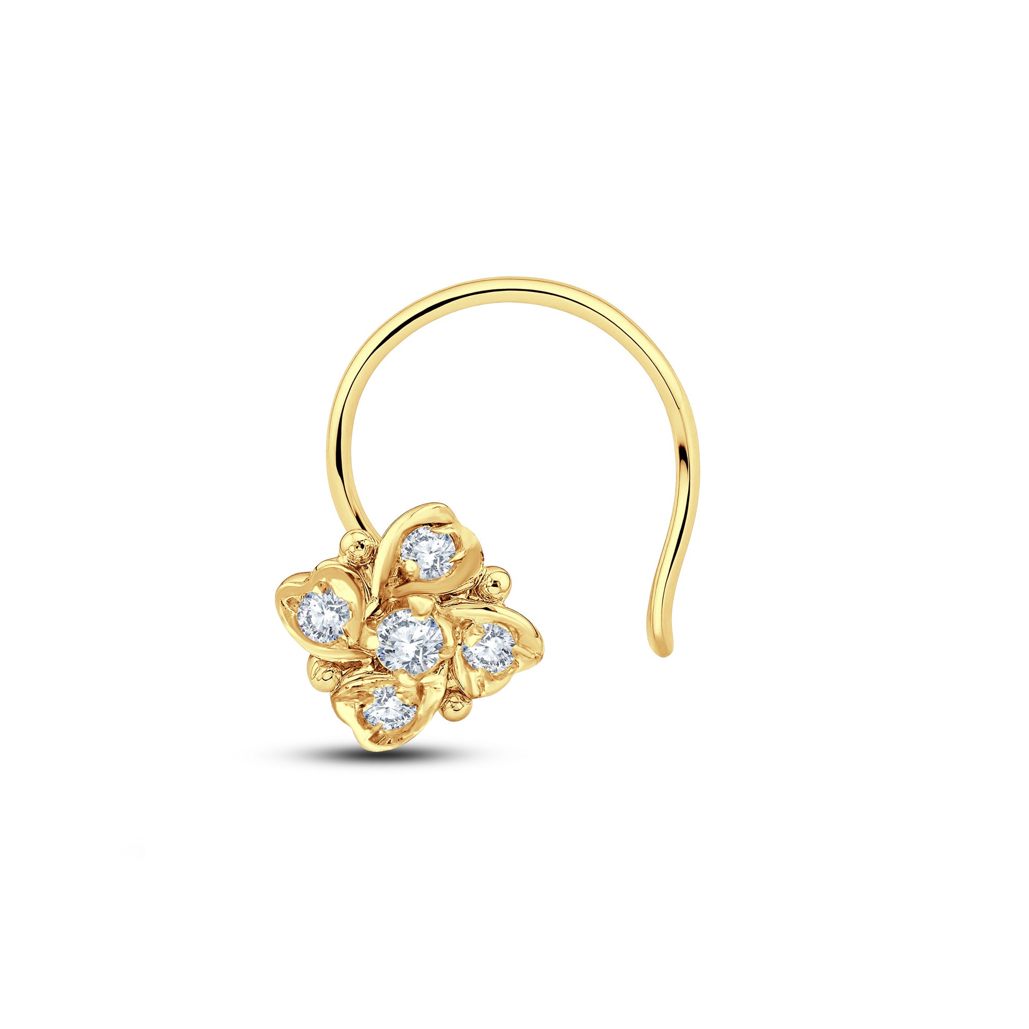 The Quintet Cluster Nosepin | Sustainable 0.06 Carat Sparkle by Grownń Diva