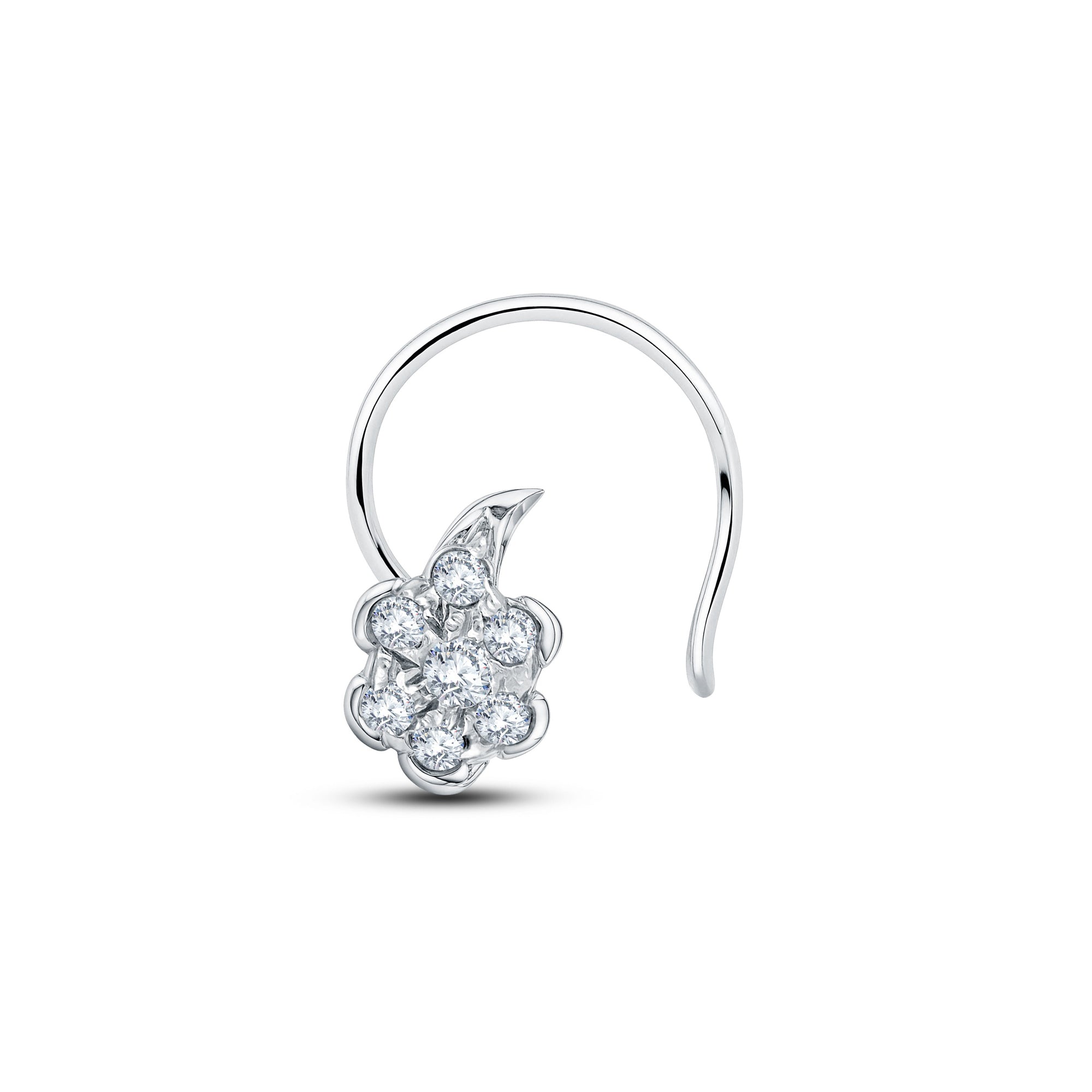 The Blossom Nosepin | Multi-Color Gold Vermeil Lab Diamond 0.08 Carat.GrownńDiva