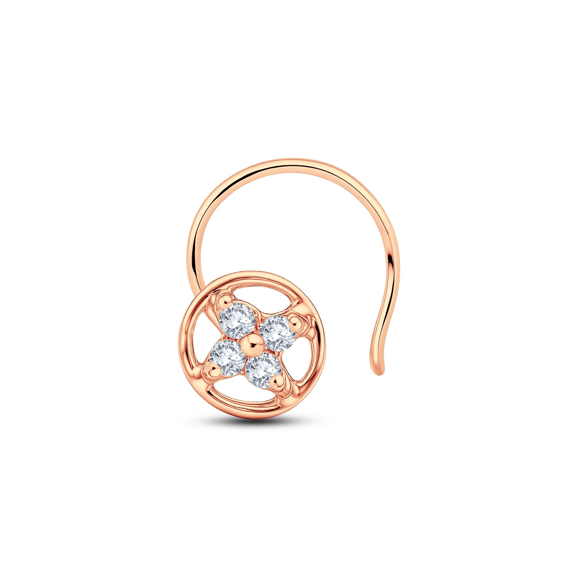 The Framed Sparkle Nose Pin | 0.04 CT Everyday Lab Diamond.GrownńDiva