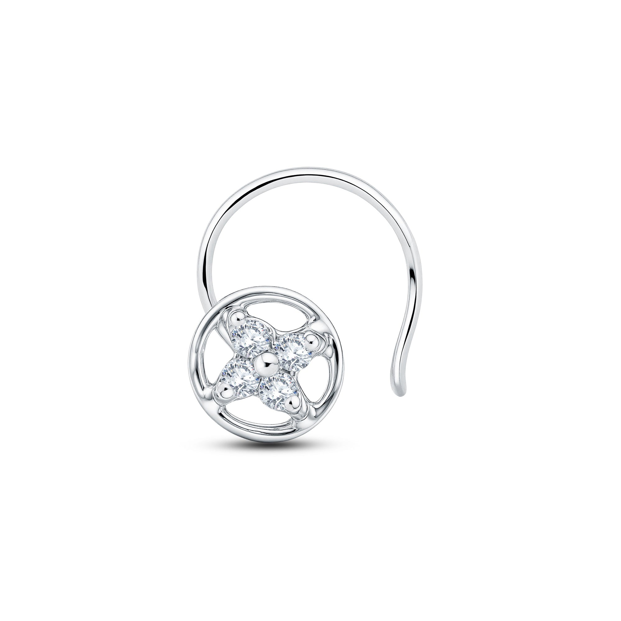 The Framed Sparkle Nose Pin | 0.04 CT Everyday Lab Diamond.GrownńDiva
