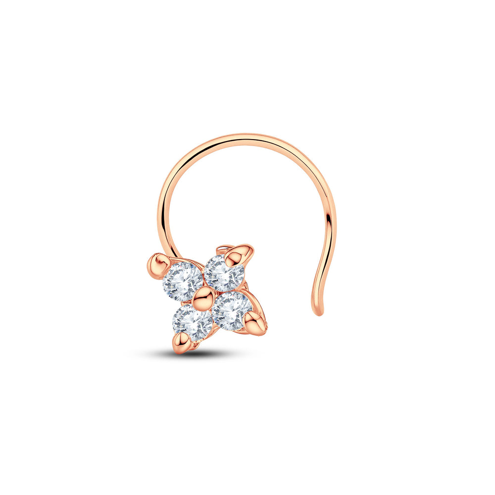 The Diamond Blossom Nose Pin | 0.05 CT Everyday Sparkle.GrownńDiva