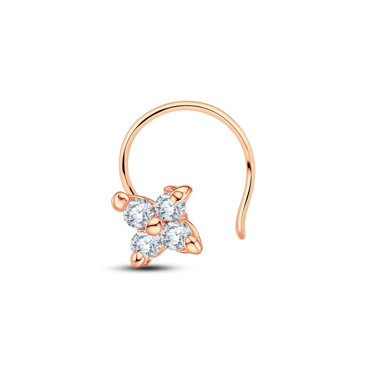 The Diamond Blossom Nose Pin | 0.05 CT Everyday Sparkle.GrownnDiva