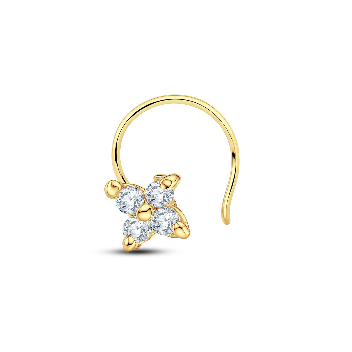 The Diamond Blossom Nose Pin | 0.05 CT Everyday Sparkle.GrownnDiva