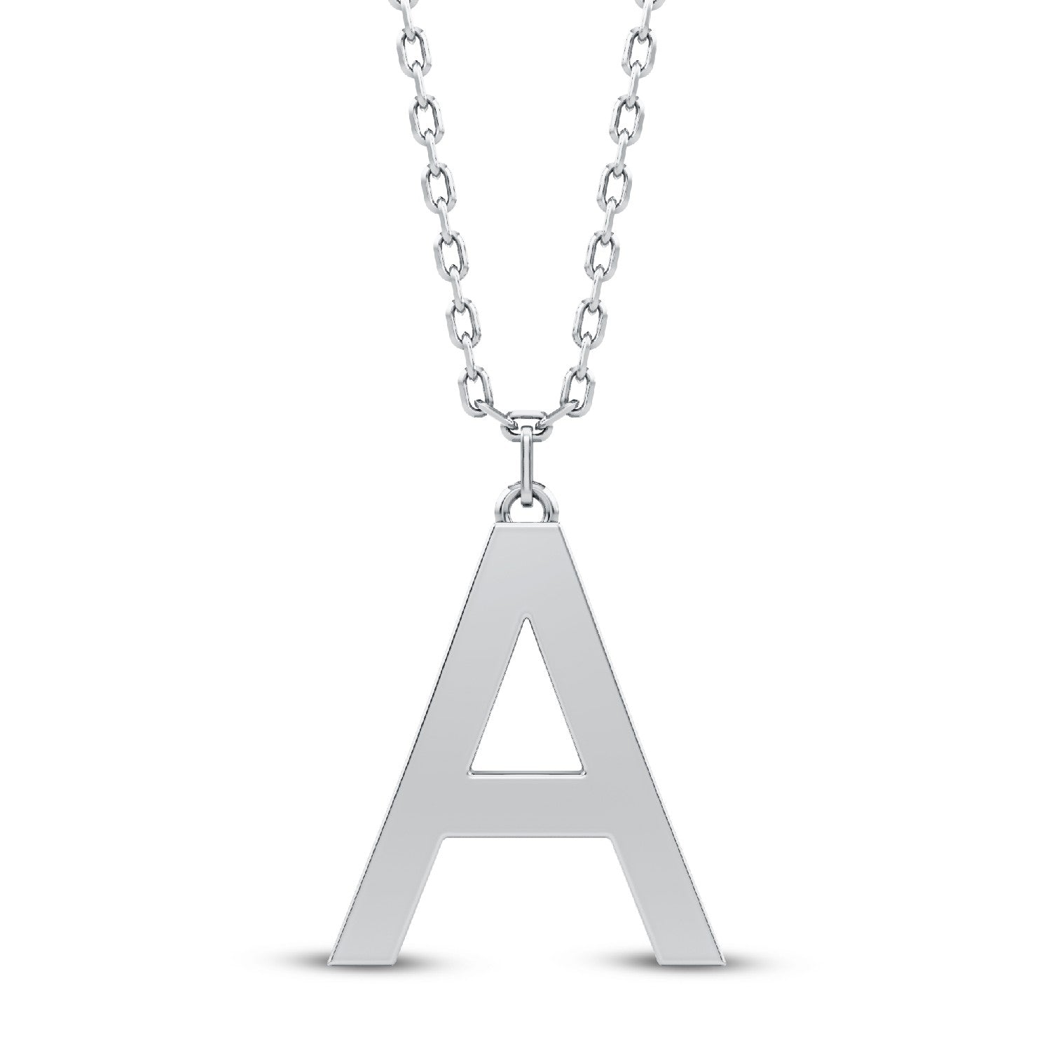 Lab Diamond Alphabets Initial "A" Pendant | 0.104 CTW 18kt Gold Vermeil & 925 Silver.GrownDiva.