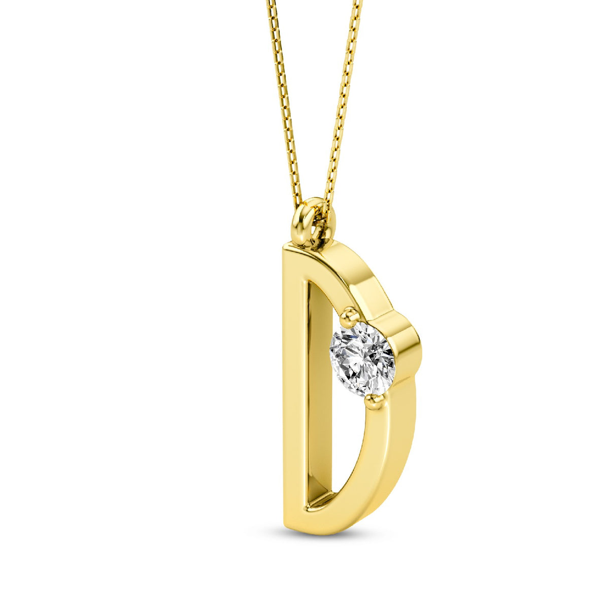 Chic Distinction: Lab-Grown Diamond Alphabets Initial 