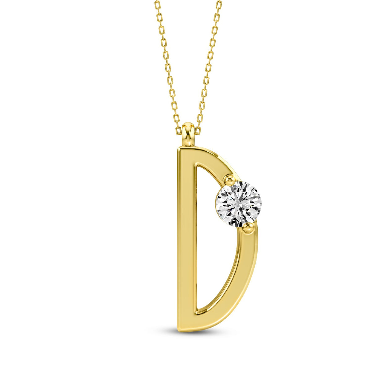 Chic Distinction: Lab-Grown Diamond Alphabets Initial 