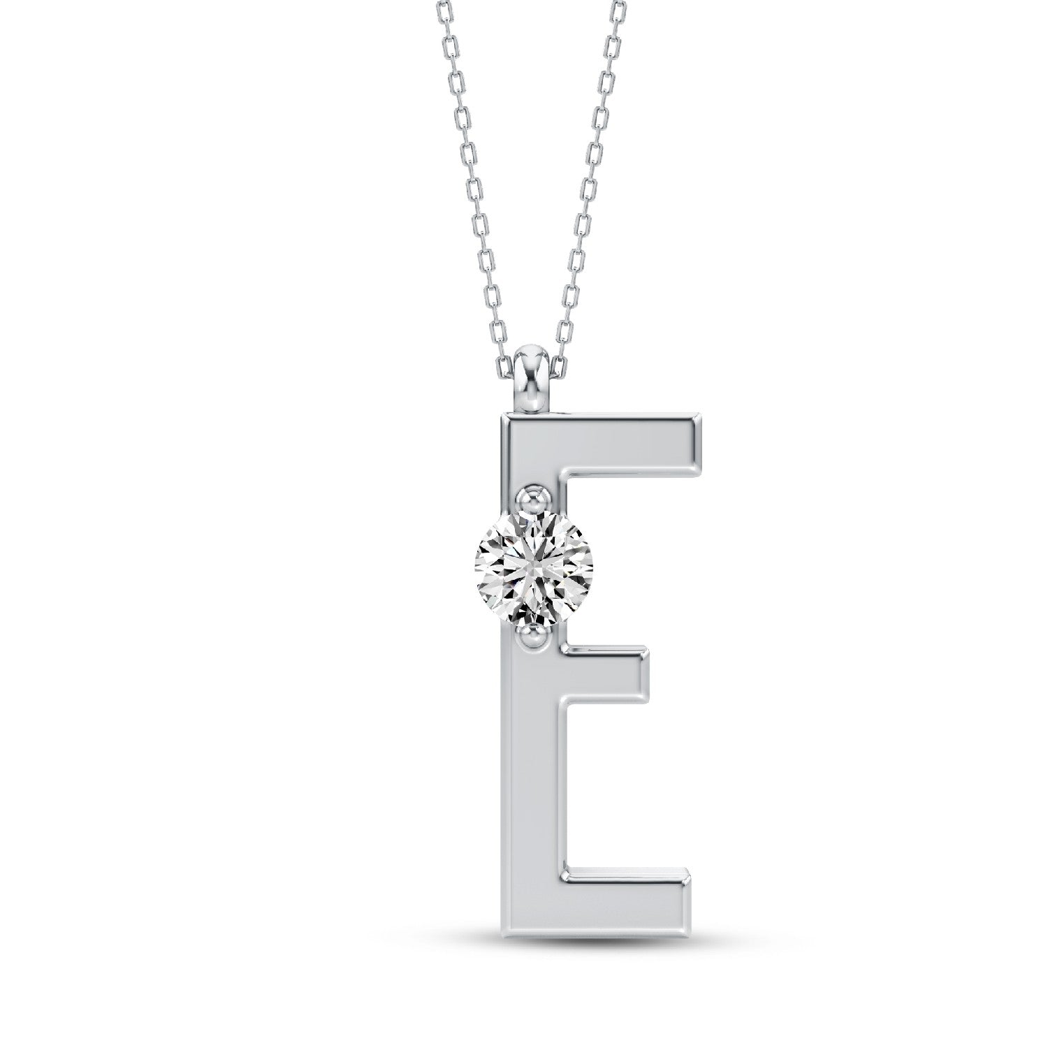 Refined Radiance: Lab-Grown Diamond Alphabets Initial 