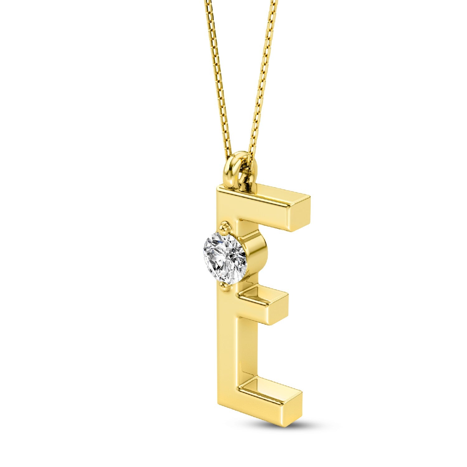 Refined Radiance: Lab-Grown Diamond Alphabets Initial 