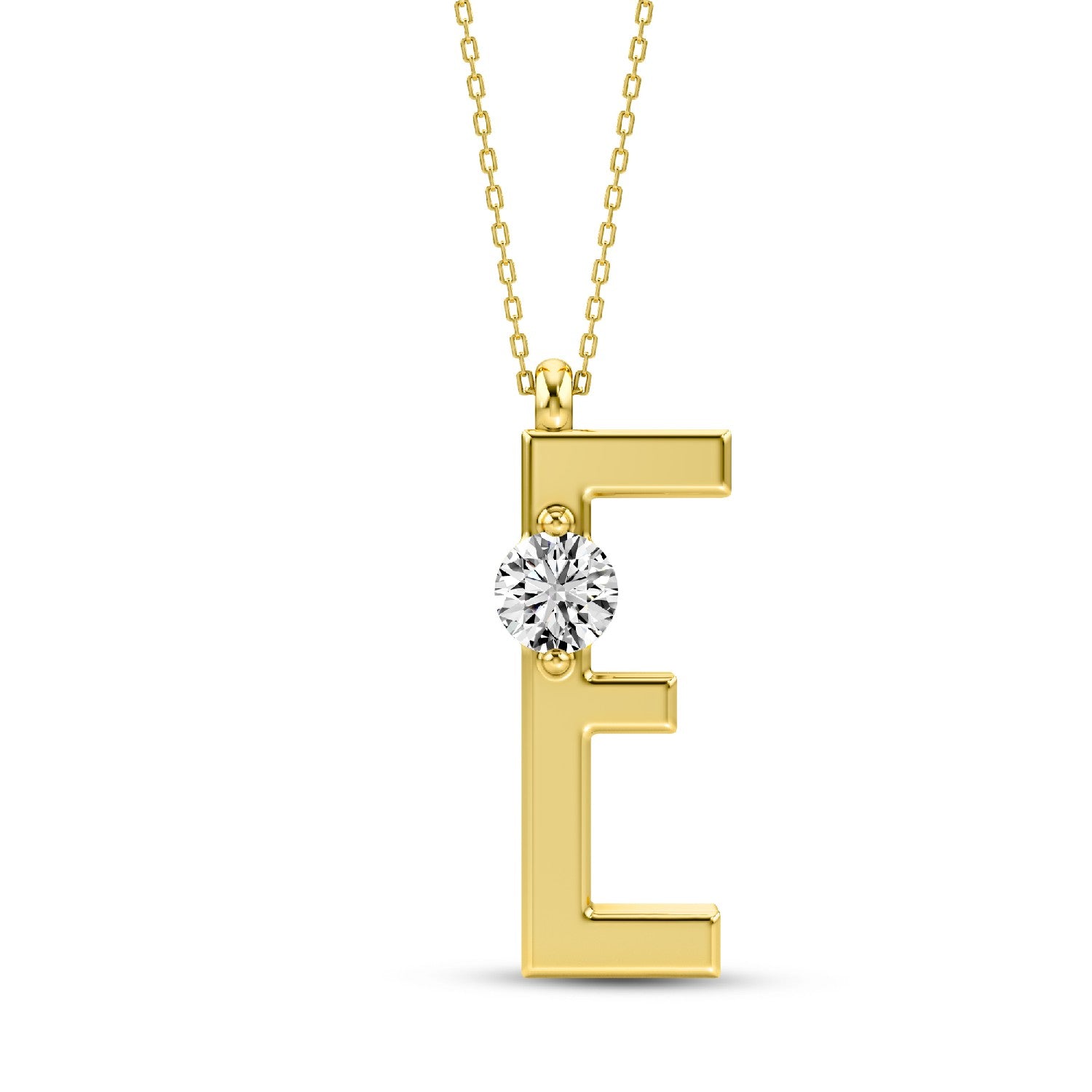 Refined Radiance: Lab-Grown Diamond Alphabets Initial 