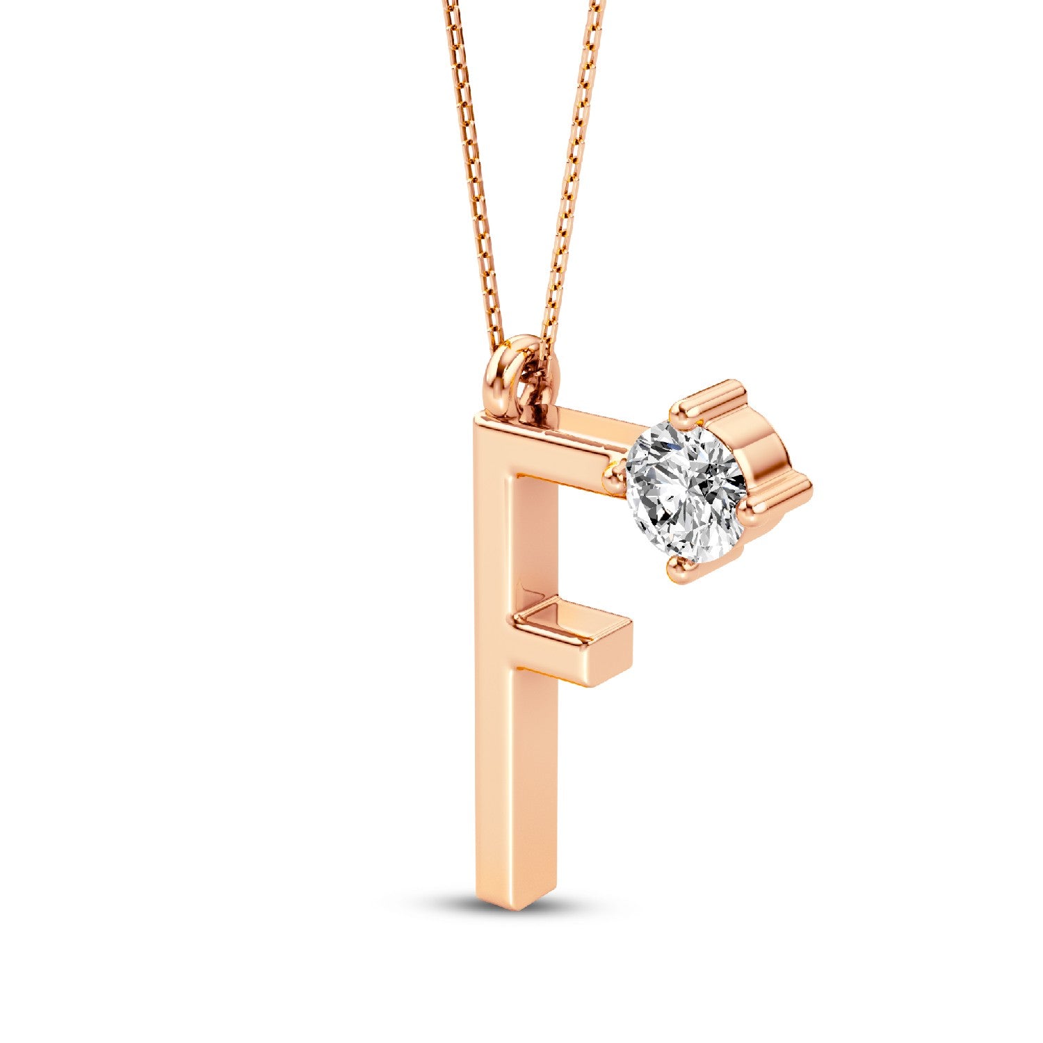 Modern Muse: Lab-Grown Diamond Alphabets Initial 