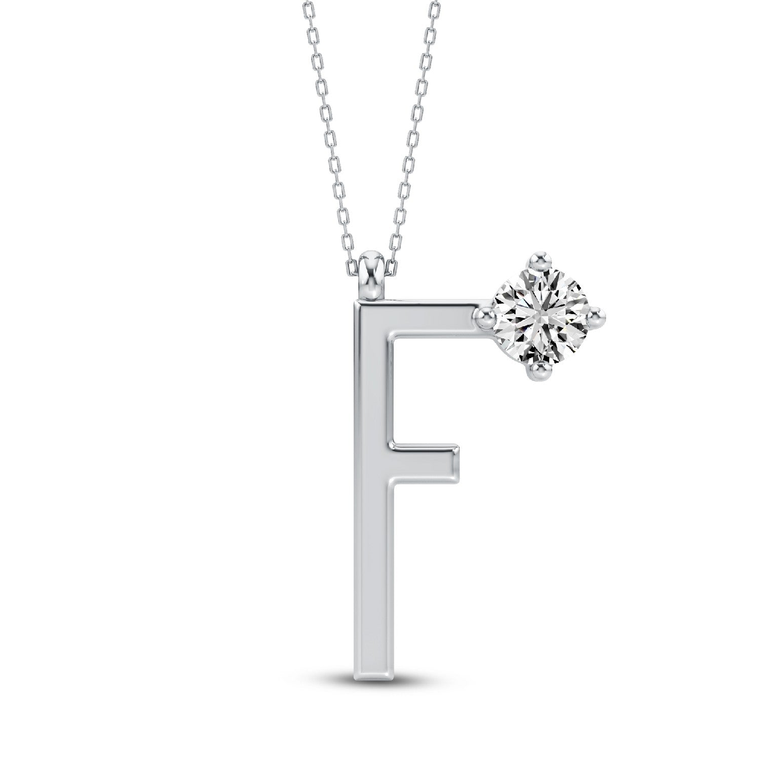 Modern Muse: Lab-Grown Diamond Alphabets Initial 