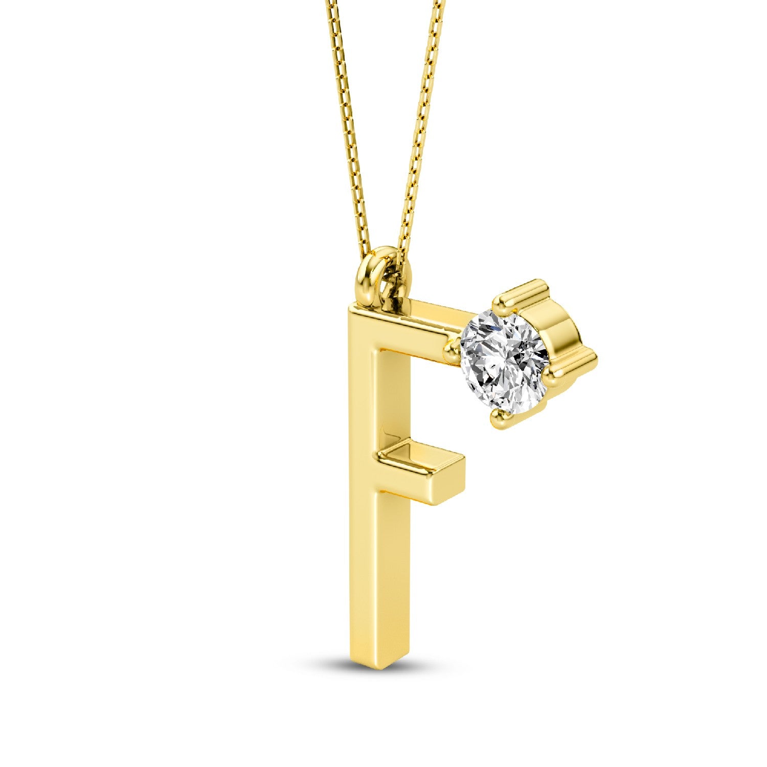 Modern Muse: Lab-Grown Diamond Alphabets Initial 
