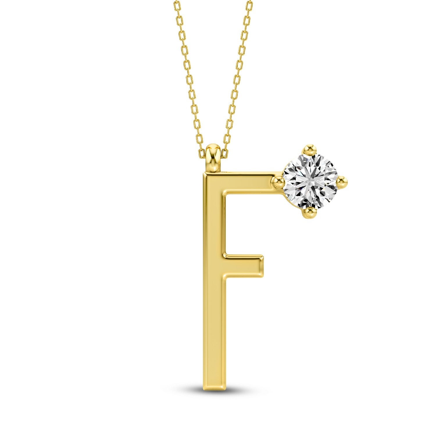 Modern Muse: Lab-Grown Diamond Alphabets Initial 