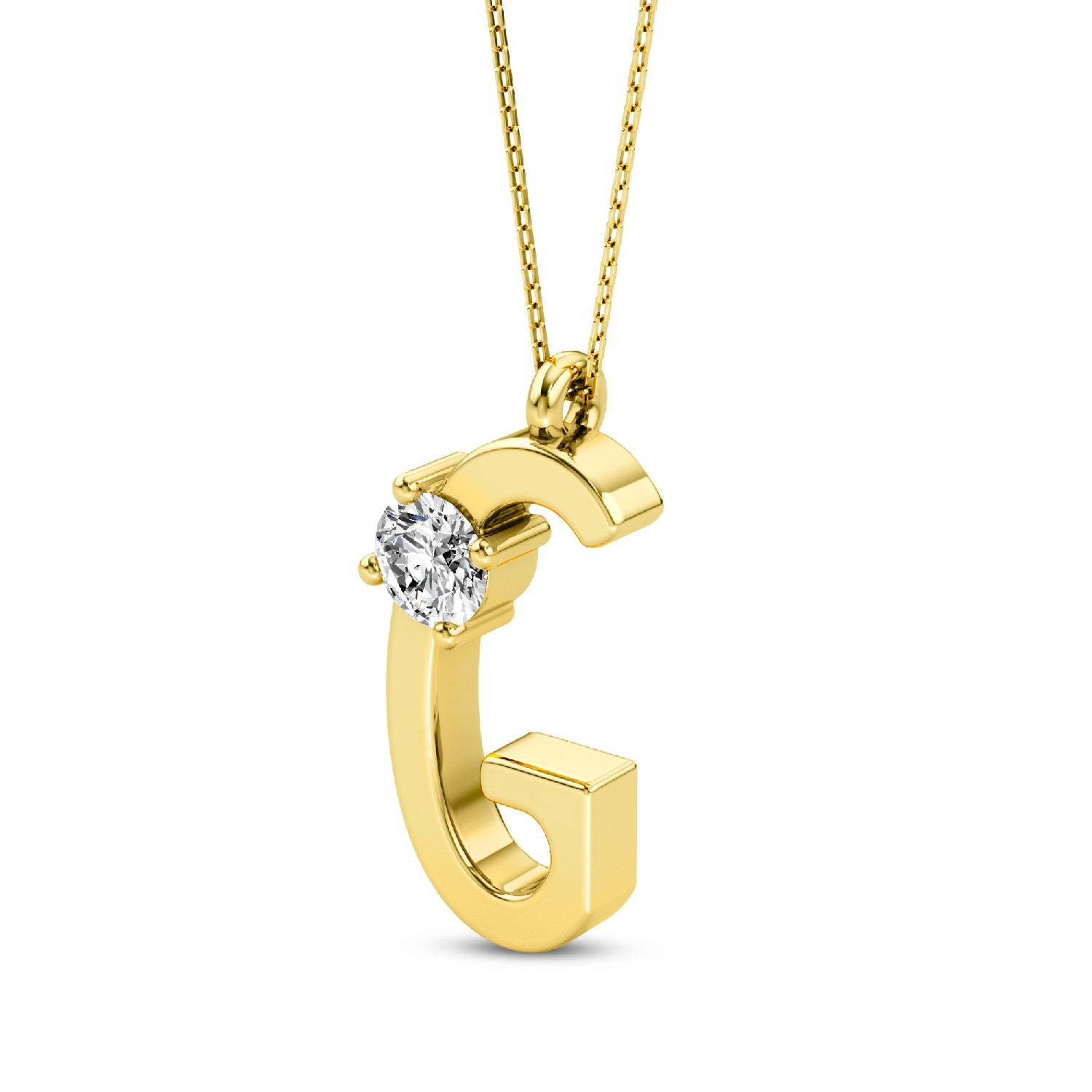 Glow with Grace: Lab-Grown Diamond Alphabets Initial 