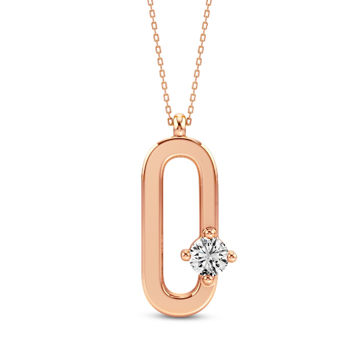 Alphabets Initial "O" Lab-Grown Diamond Pendant | 925 Silver 18kt Gold Vermeil.GrownDiva.