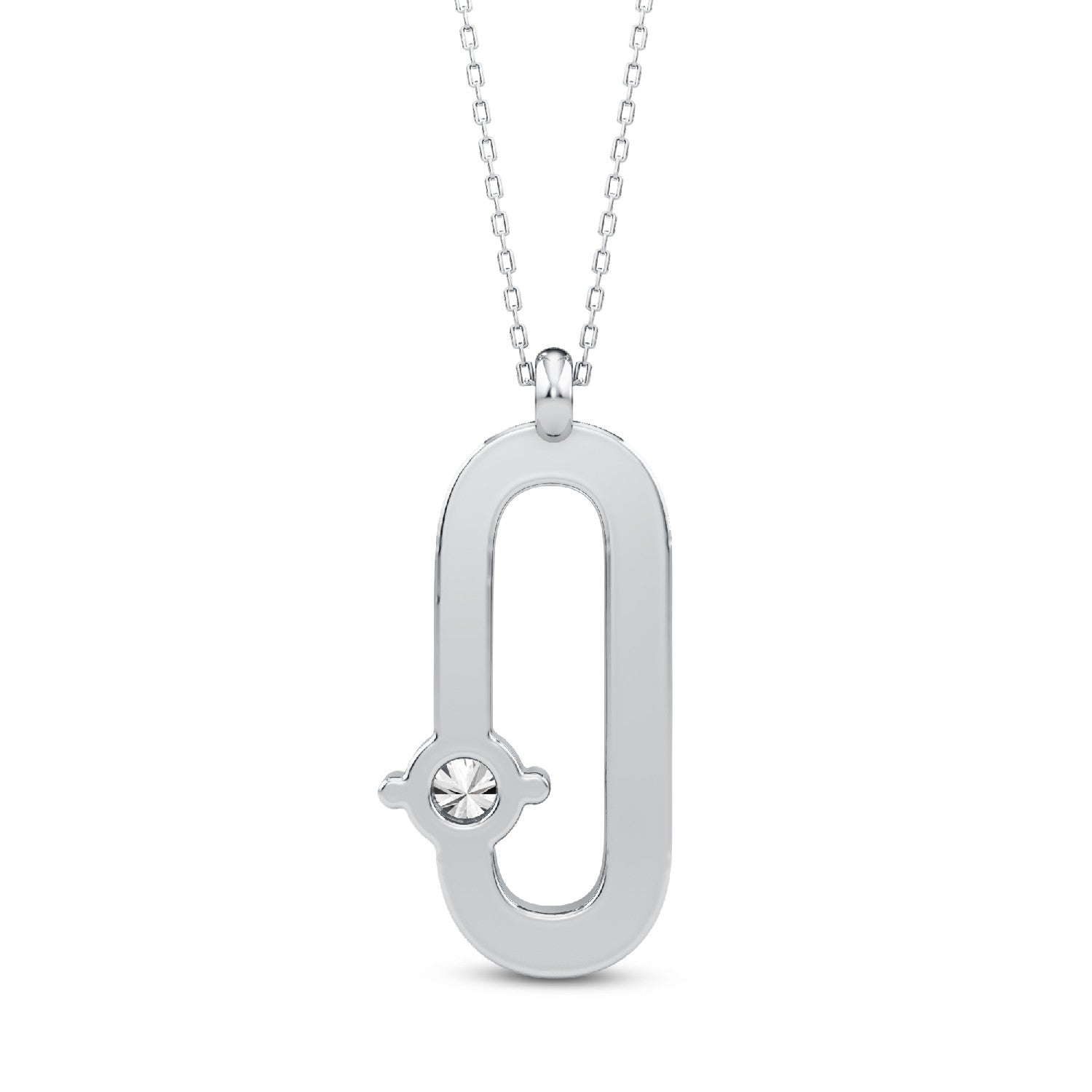 Alphabets Initial "O" Lab-Grown Diamond Pendant | 925 Silver 18kt Gold Vermeil.GrownDiva.