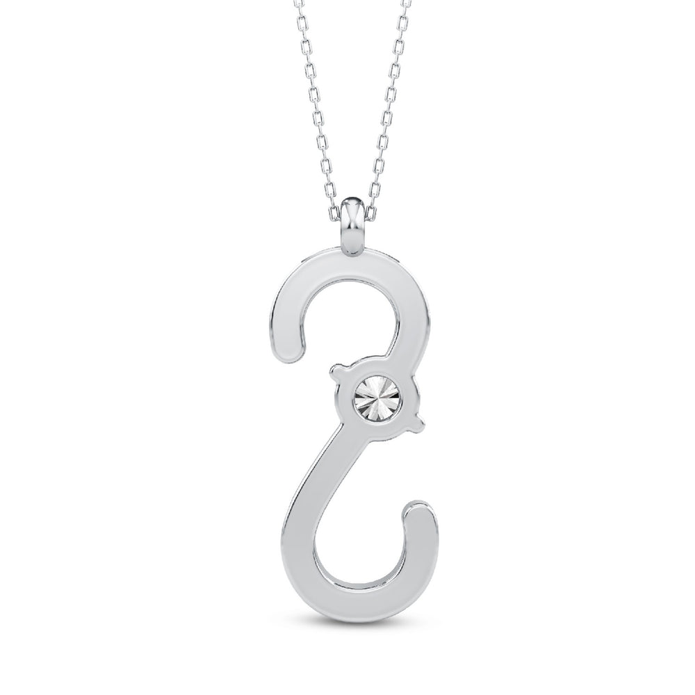 Alphabets Initial "S" Lab-Grown Diamond Pendant | 925 Silver 18kt Gold Vermeil.GrownDiva