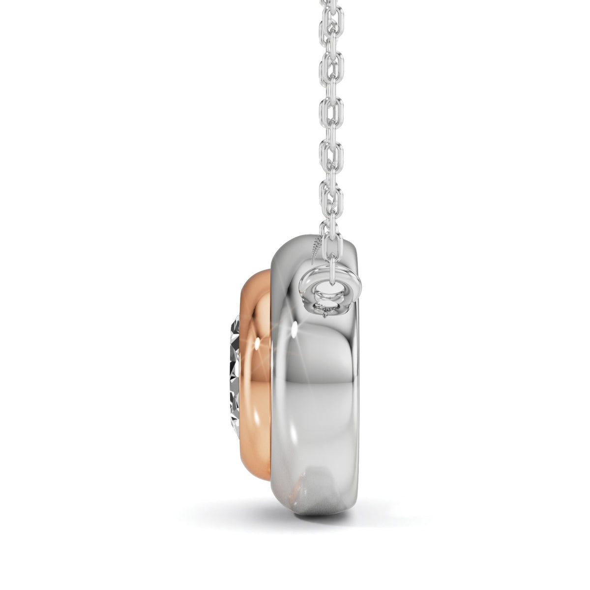 GrownnDiva 1.50 Carat Oval East-West Lab Diamond Pendant.GrownnDiva.