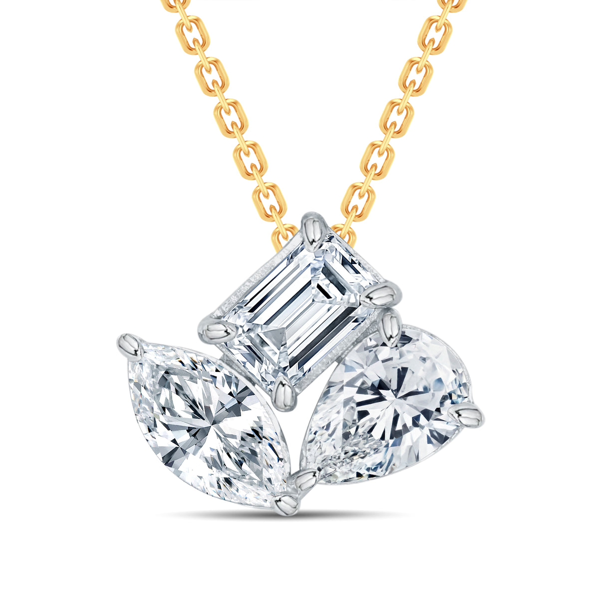 Statement Fancy-Cut Lab-Grown Diamond Pendant | GrownnDiva