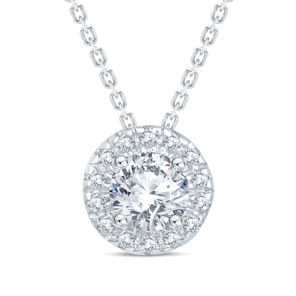 The 'Radiant Halo' 0.25ct Lab Diamond Solitaire Pendant. GrownnDiva