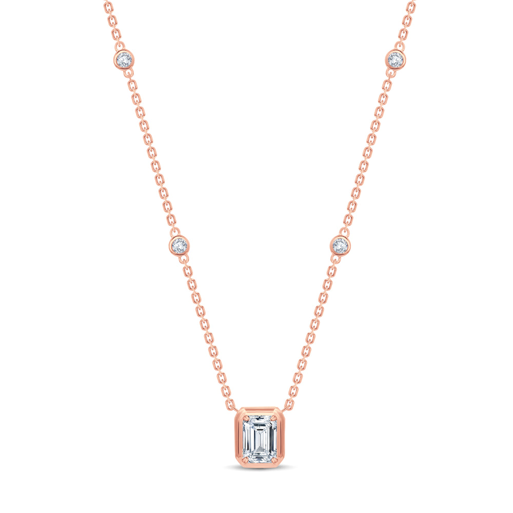 Elegant 1.70 CT Lab Grown Emerald Cut Diamond Pendant – GrownńDiva