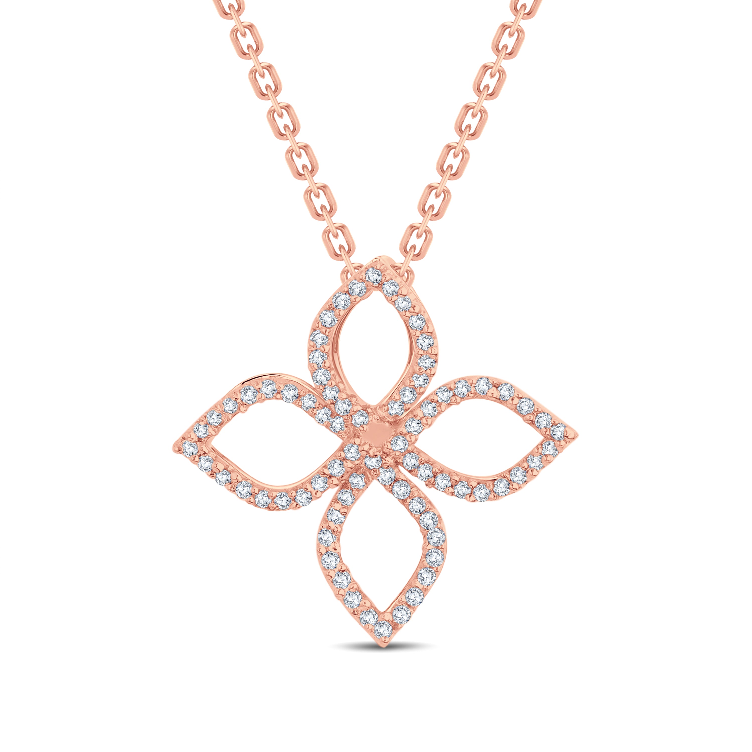 Minimalist Bloom: GrownńDiva 0.50ct Lab Diamond Pendant in Gold Vermeil.