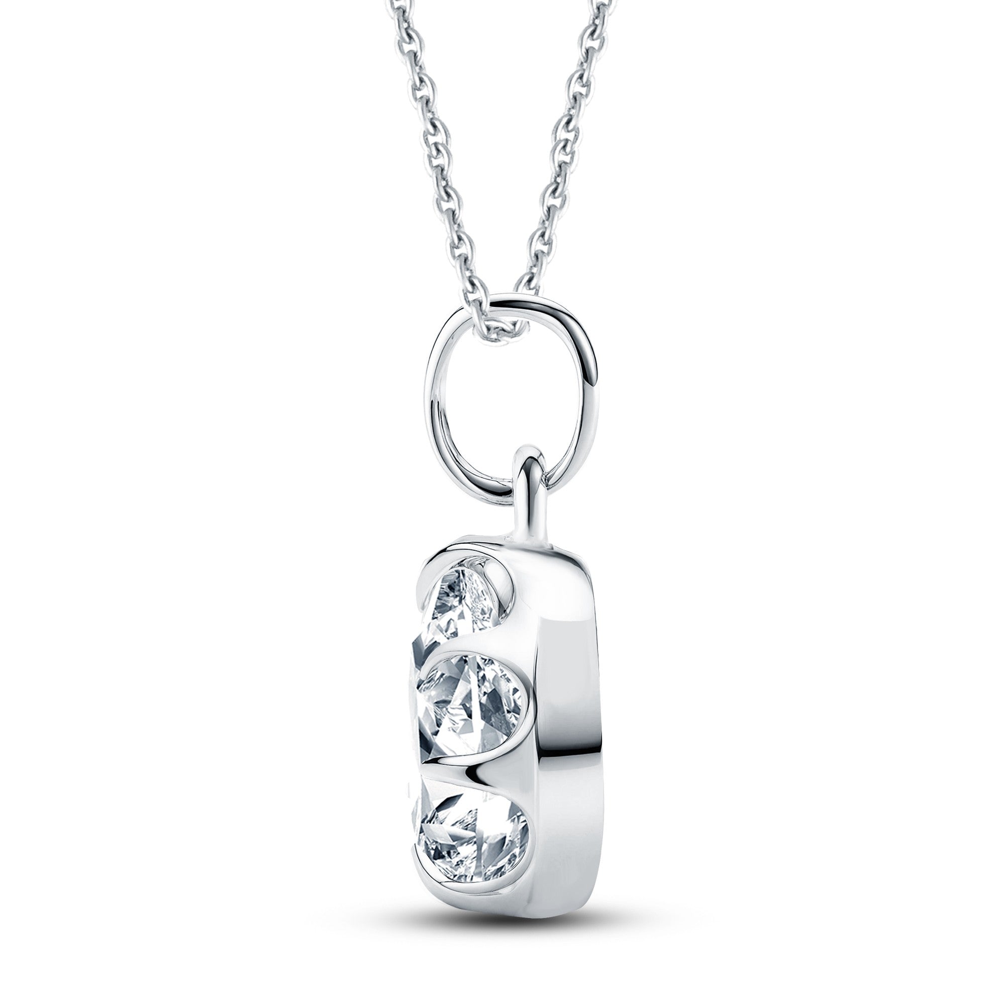 GrownńDiva 1.50ct Pear Lab Diamond Solitaire Pendant | 18KT Gold Vermeil on 925 Silver