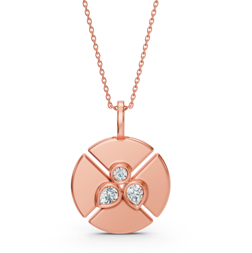 Lab Grown Diamond Trinity Round Pendant