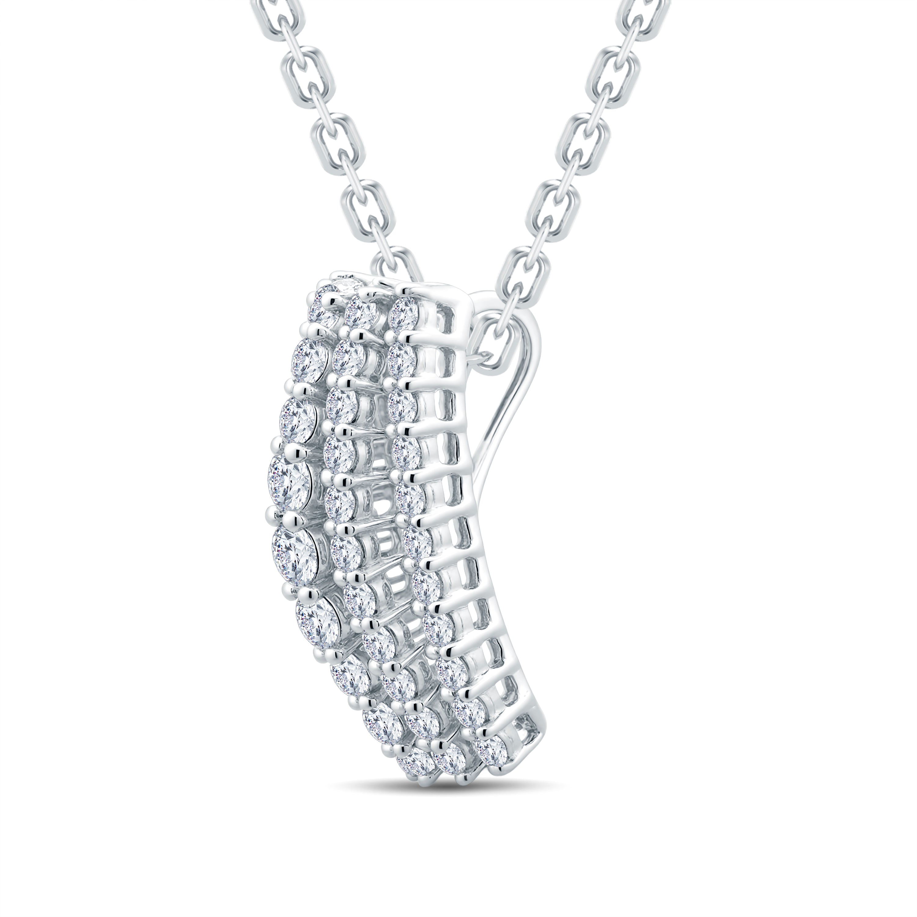 The Waterfall Diamond Pendant: 1.55ct 18kt Gold Vermeil by GrownńDiva