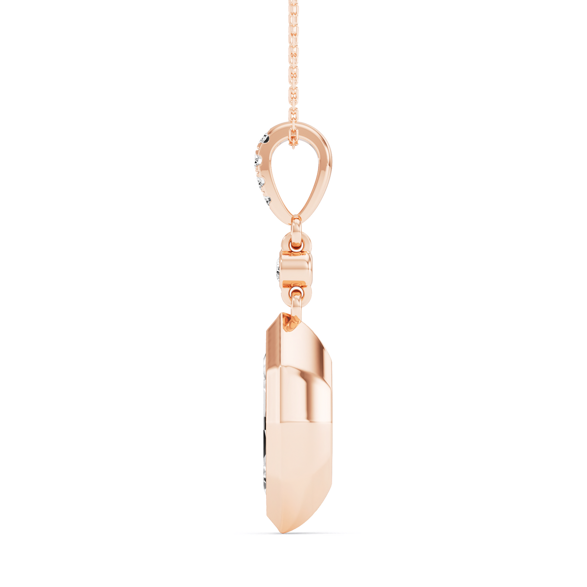 3.23 Carat Dutch Marquise Cut Lab-Grown Diamond Geometric Solitaire Drop Pendant – GrownńDiva