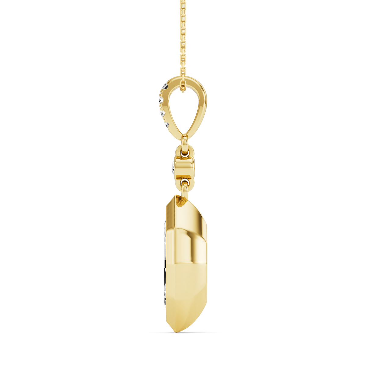 3.23 Carat Dutch Marquise Cut Lab-Grown Diamond Geometric Solitaire Drop Pendant – GrownńDiva